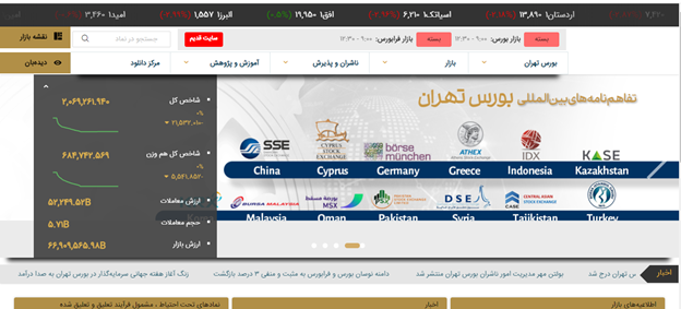 بورس تهران اکومانی